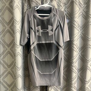 Under Armour Gray and Black Performance Graphic Tee